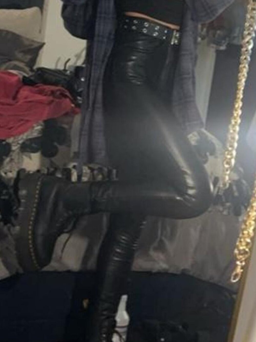 J Brand Maria High Rise leather pants, 25